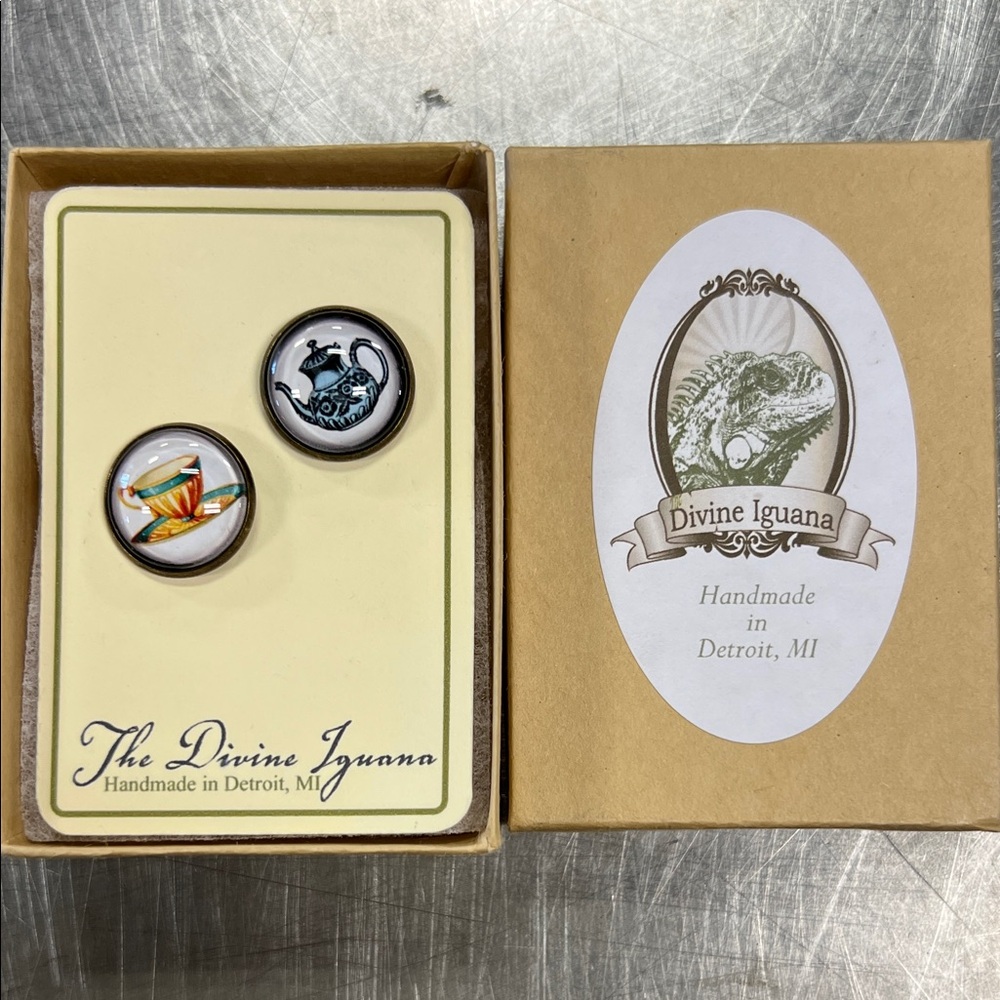 Divine Iguana Handmade Earrings